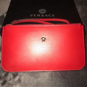 Versace Pochette Vitello Wristlet